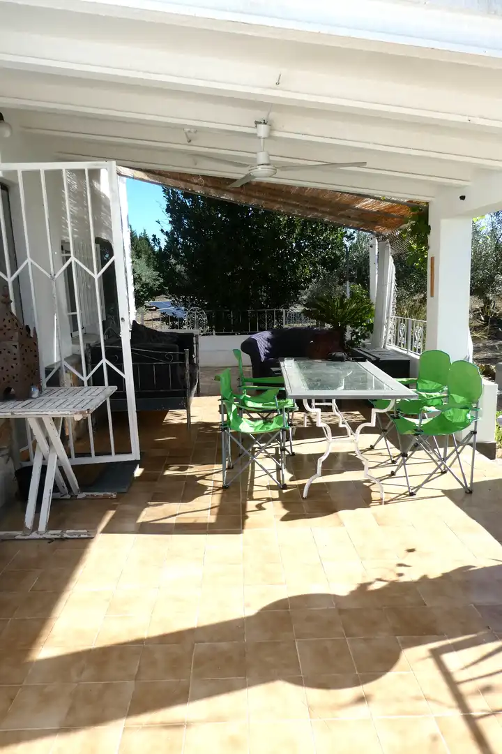 Terrassa de Finca rústica en venda en L'Ampolla amb Aire condicionat, Jardí privat i Piscina