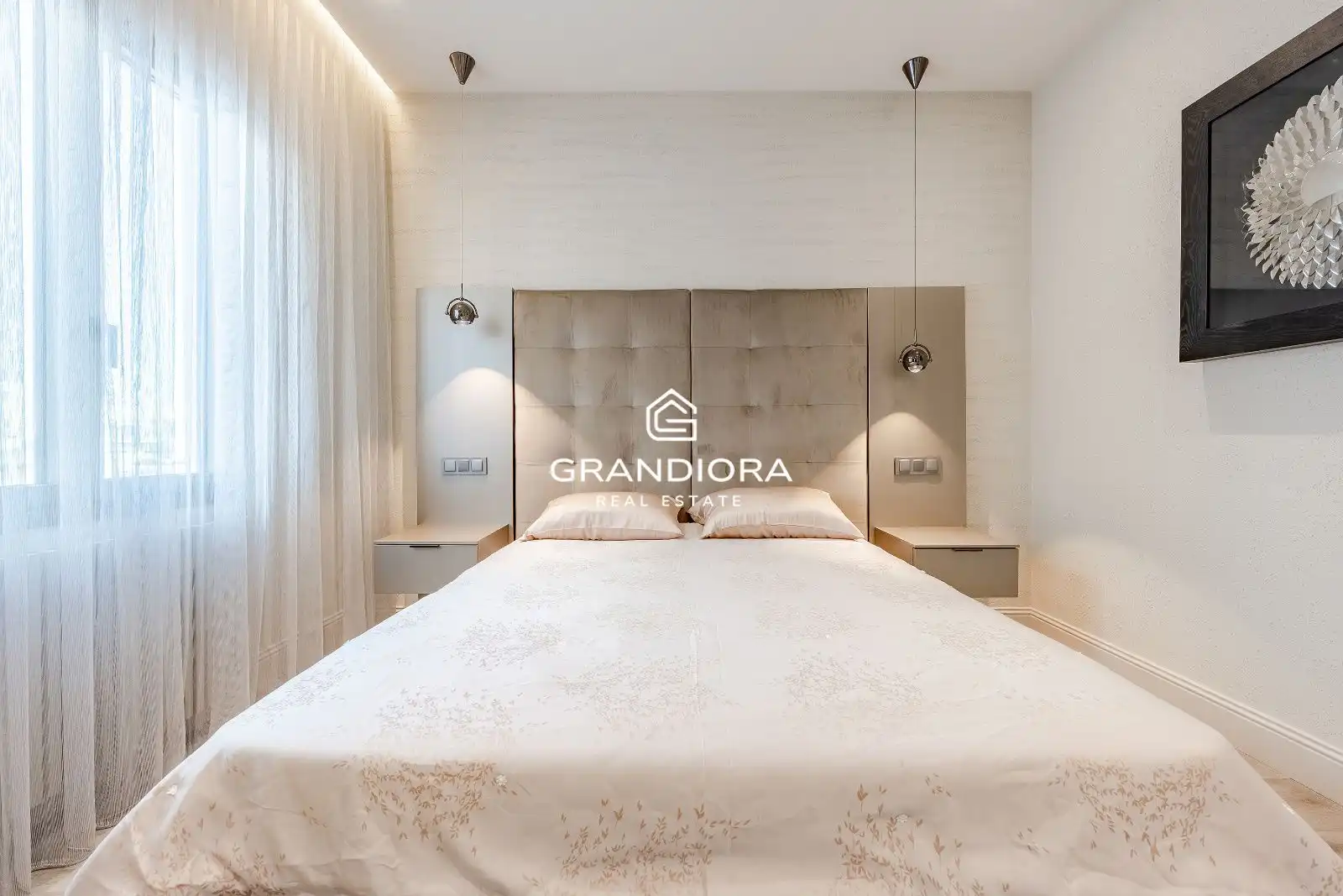 Habitación de Apartamento de alquiler en Badalona con Aire acondicionado, Calefacción y Amueblado