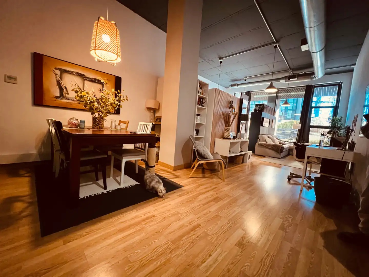 Sala de estar de Loft en venta en San Sebastián de los Reyes con Aire acondicionado, Calefacción y Jardín privado