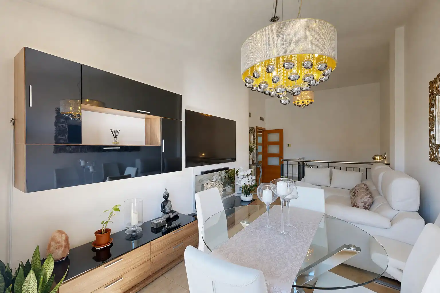 Sala d'estar de Àtic en venda en Murcia amb Aire condicionat, Terrassa i Traster