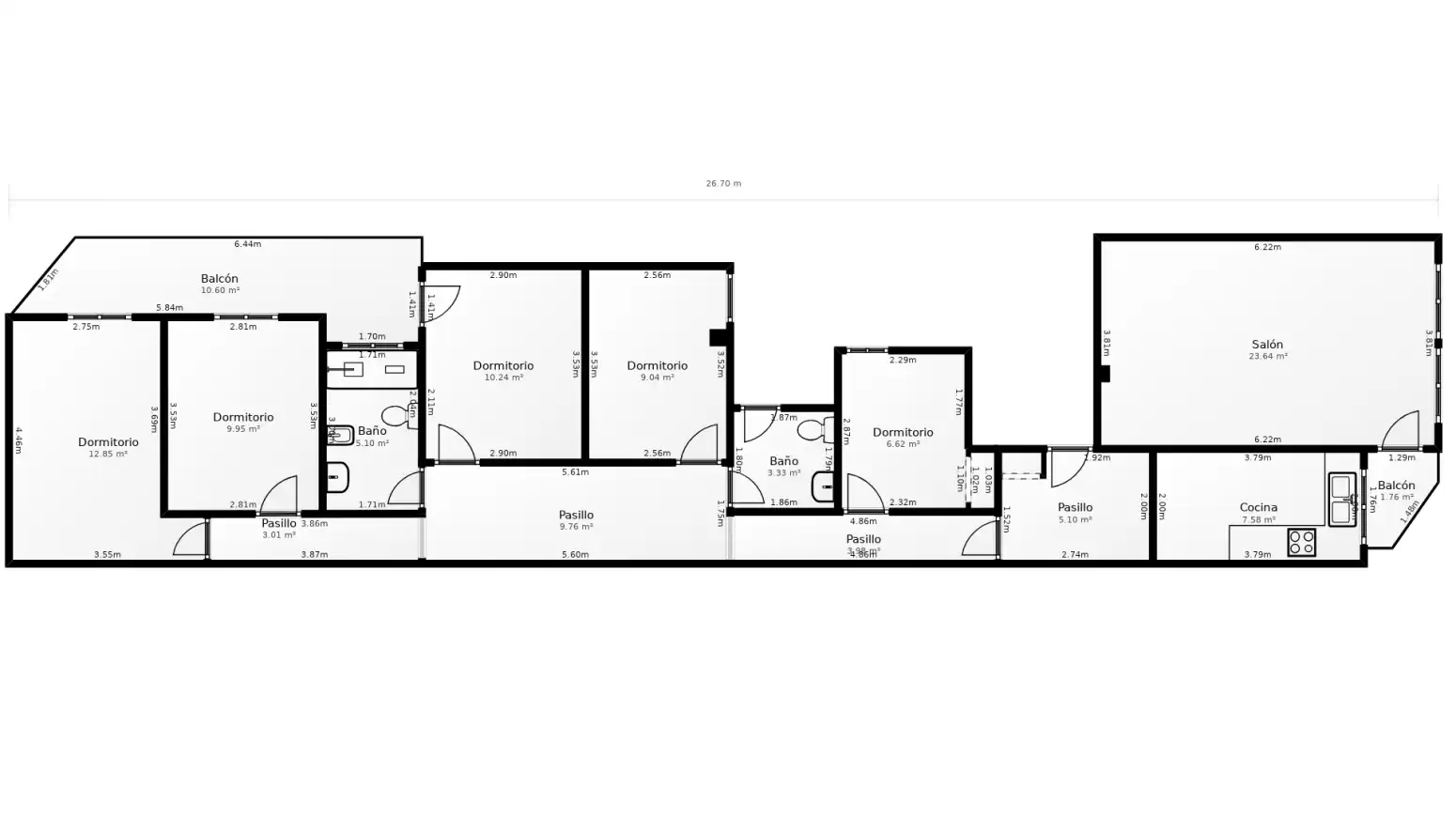 Piso en venta en Terrassa con Calefacción y Balcón
