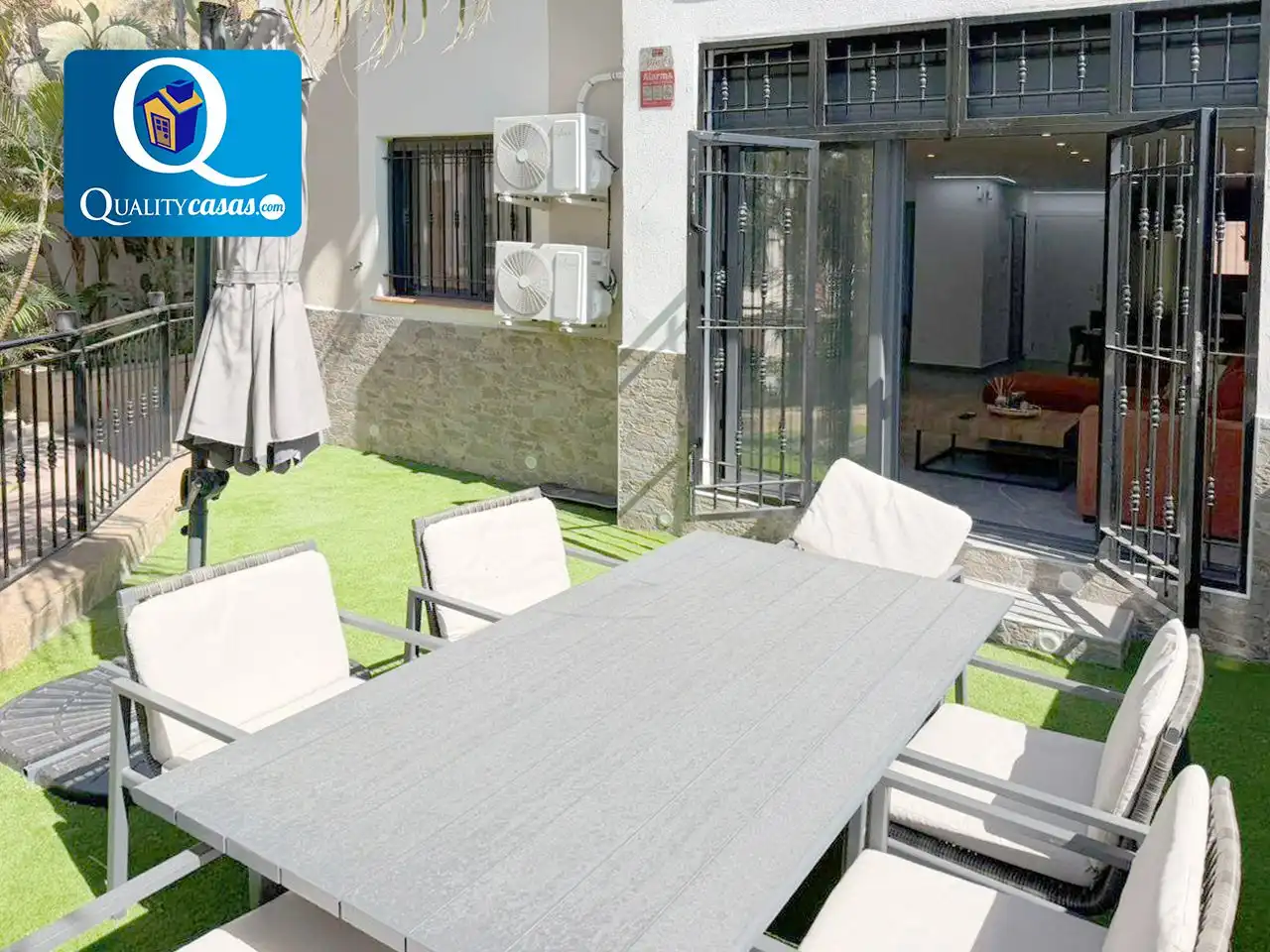 Terrasse von Wohnung zur Miete in Mutxamel mit Klimaanlage, Terrasse und Gemeinschaftspool