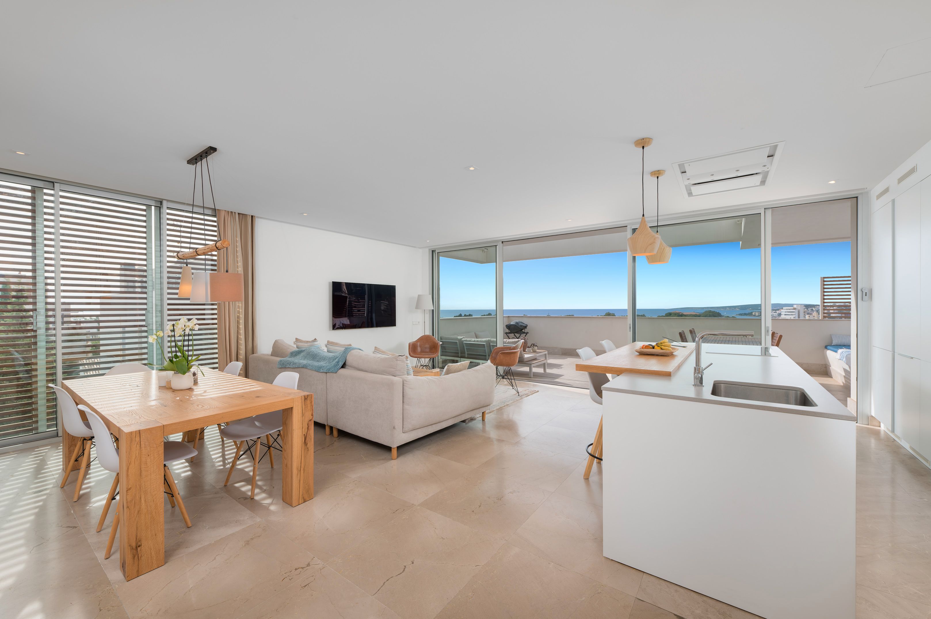 Sala d'estar de Apartament en venda en  Palma de Mallorca amb Aire condicionat, Calefacció i Terrassa