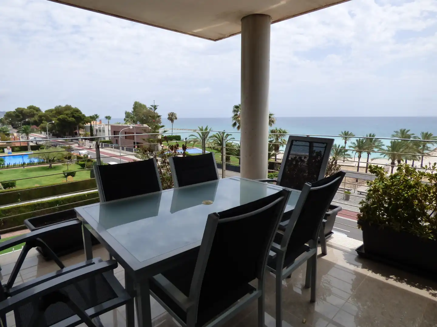 Terrasse von Wohnungen zum Verkauf in Benicasim / Benicàssim mit Klimaanlage, Terrasse und Abstellraum