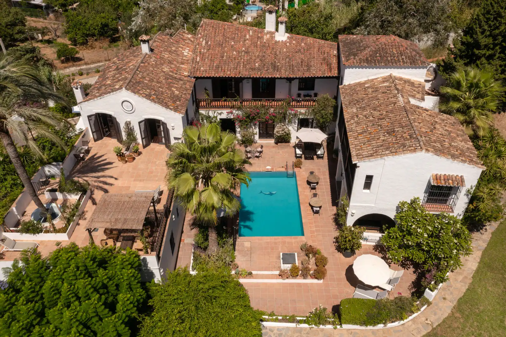 Außenansicht von Country house zum Verkauf in Estepona mit Klimaanlage, Privatgarten und Terrasse
