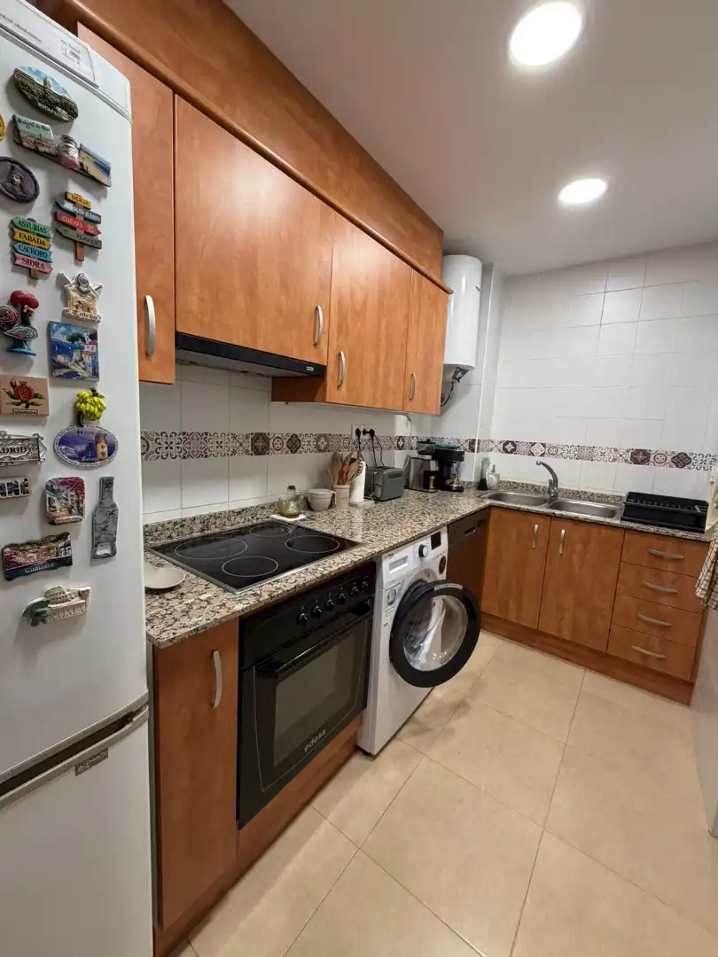 Cocina de Apartamento en venta en Torreblanca con Aire acondicionado, Amueblado y Horno