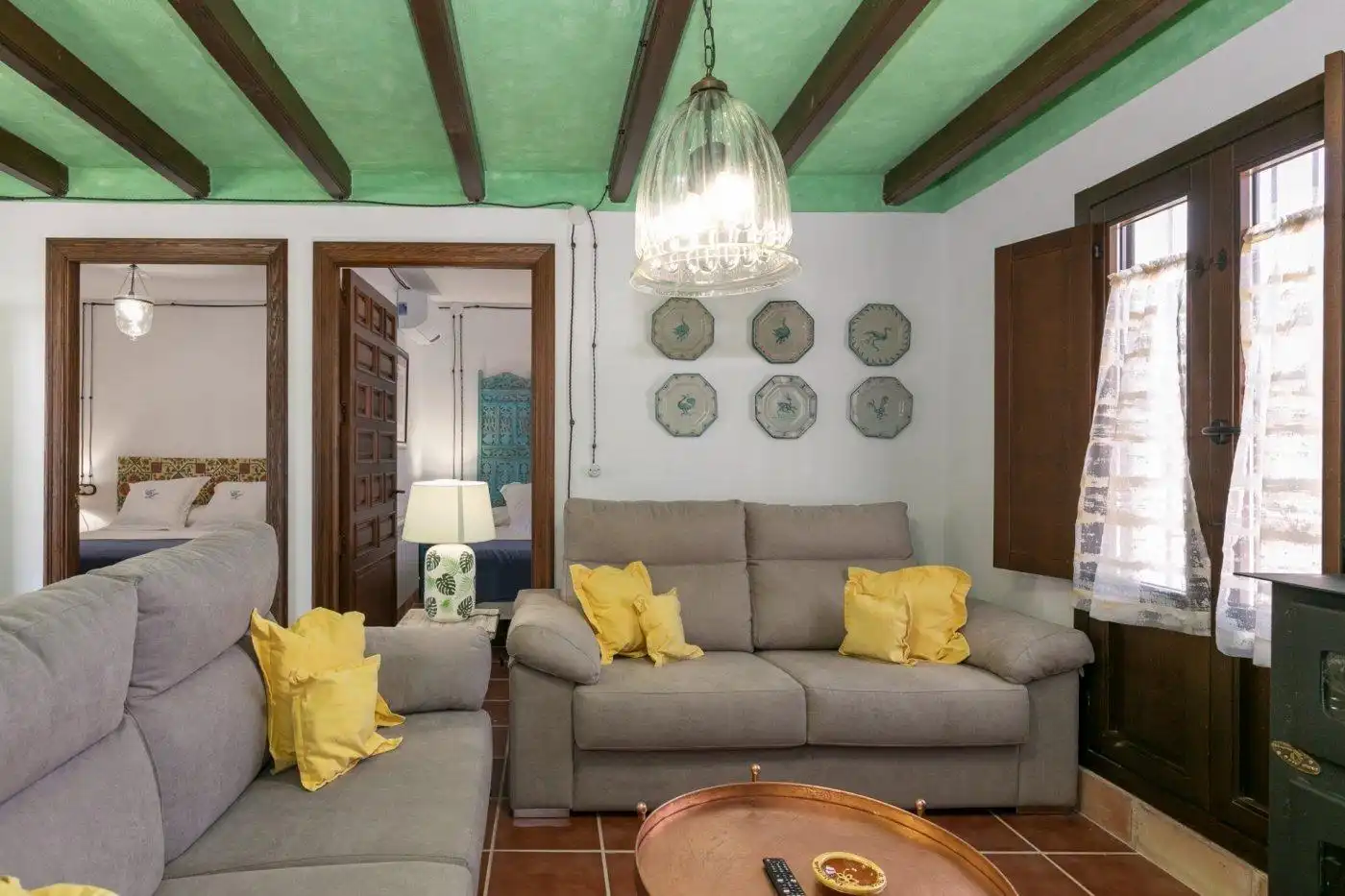 Sala d'estar de Casa o xalet en venda en Montefrío amb Aire condicionat, Calefacció i Jardí privat
