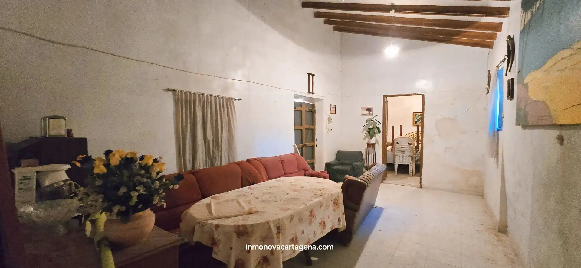 Sala d'estar de Finca rústica en venda en Cartagena amb Jardí privat