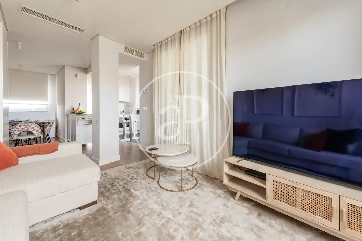 Wohnzimmer von Wohnung zum Verkauf in Madrid mit Klimaanlage, Heizung und Terrasse