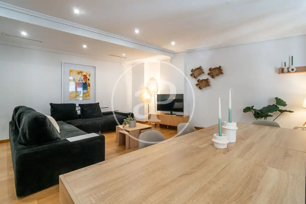 Sala de estar de Piso de alquiler en Valencia con Aire acondicionado, Calefacción y Terraza