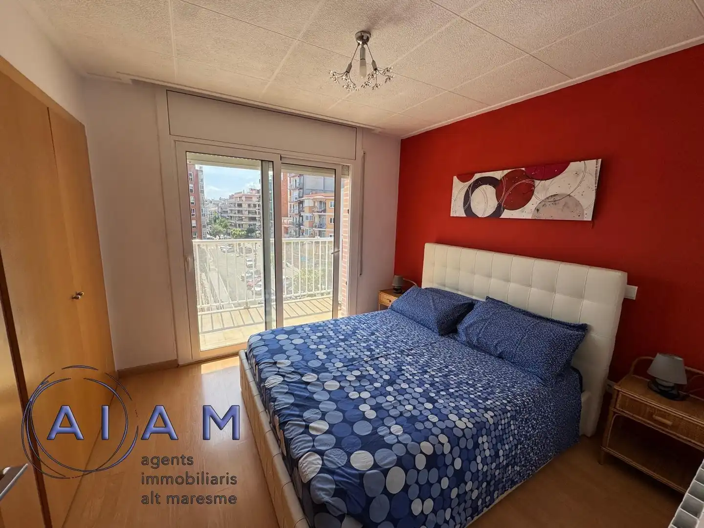 Schlafzimmer von Wohnung zum Verkauf in Pineda de Mar mit Klimaanlage, Heizung und Parkett