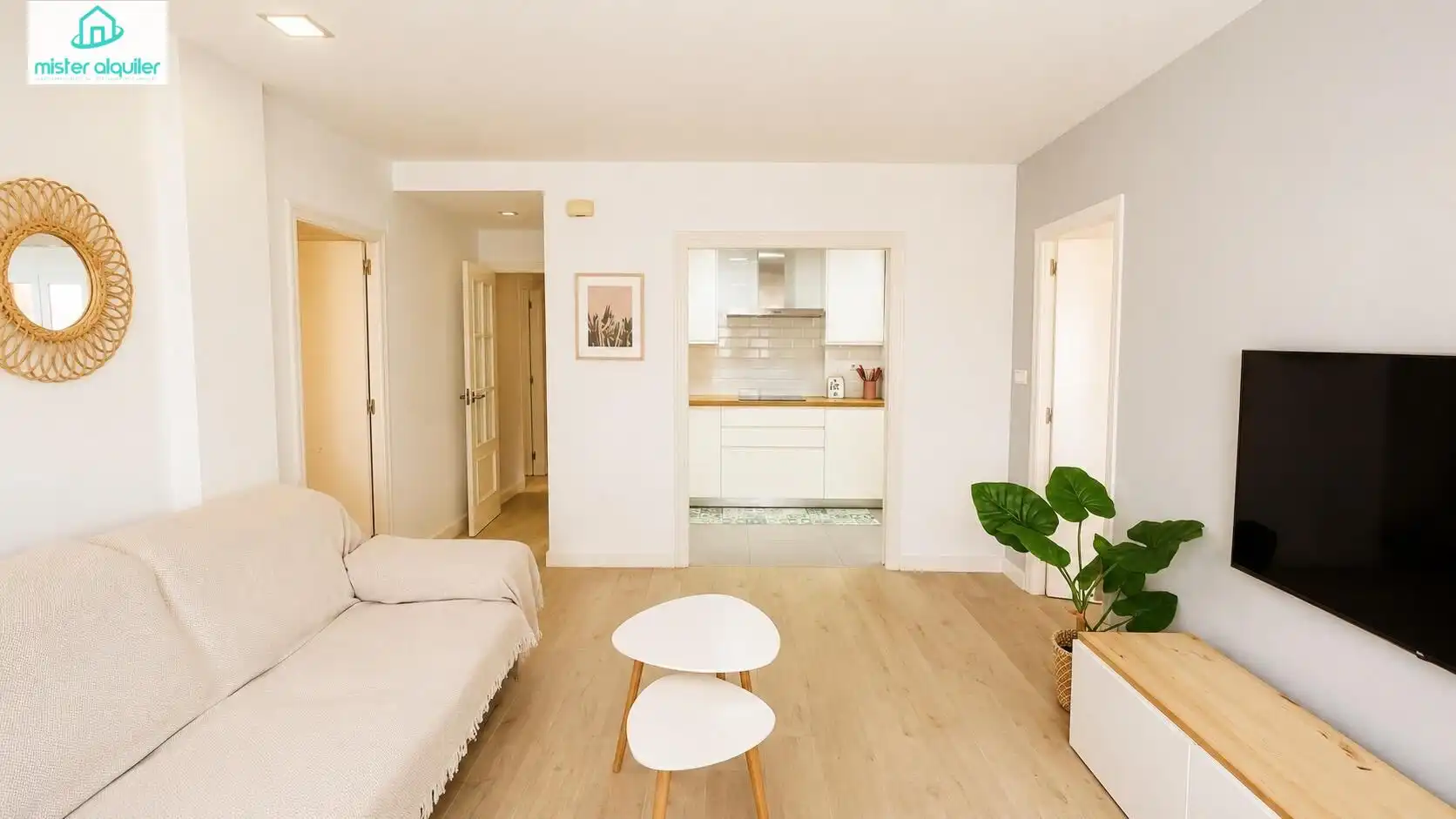Wohnzimmer von Wohnungen zur Miete in El Campello mit Klimaanlage, Heizung und Terrasse