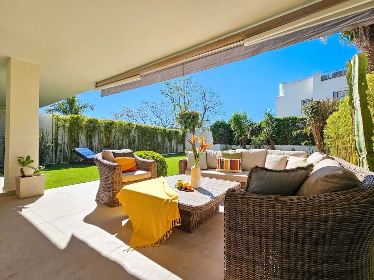 Terrace of Apartment to rent in Marbella  with Air Conditioner, Furnished and TV