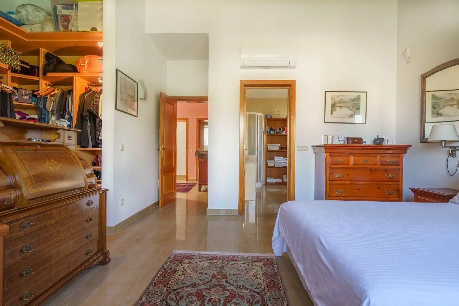 Schlafzimmer von Haus oder Chalet zum Verkauf in Llucmajor mit Klimaanlage, Privatgarten und Terrasse