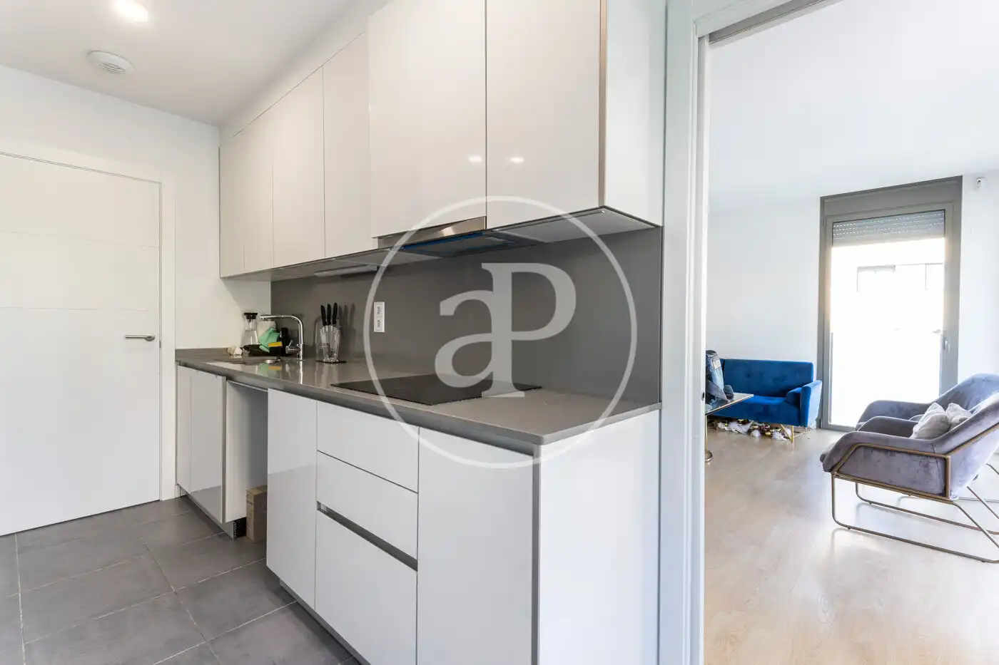 Cuina de Pis en venda en Sant Cugat del Vallès amb Aire condicionat, Jardí privat i Terrassa