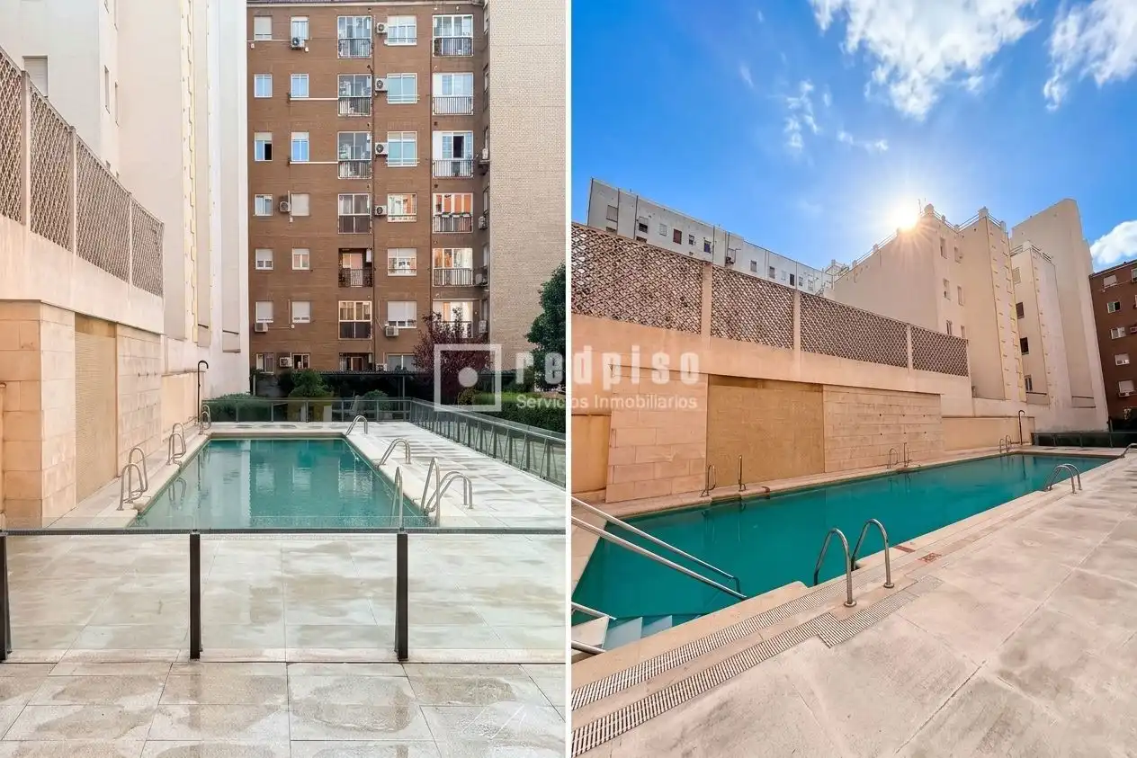 Schwimmbecken von Wohnung zur Miete in Madrid mit Schwimmbad