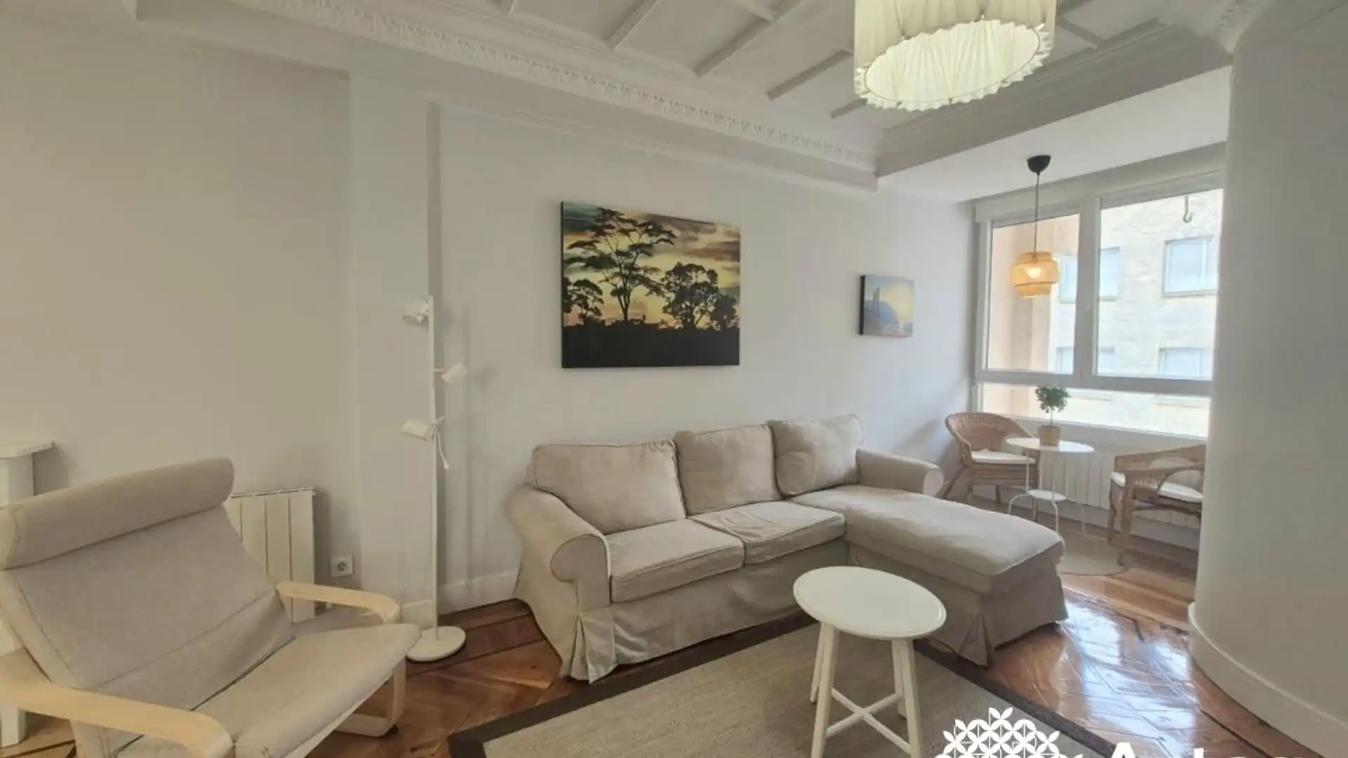 Sala de estar de Piso de alquiler en Bilbao  con Horno, Lavadora y Microondas