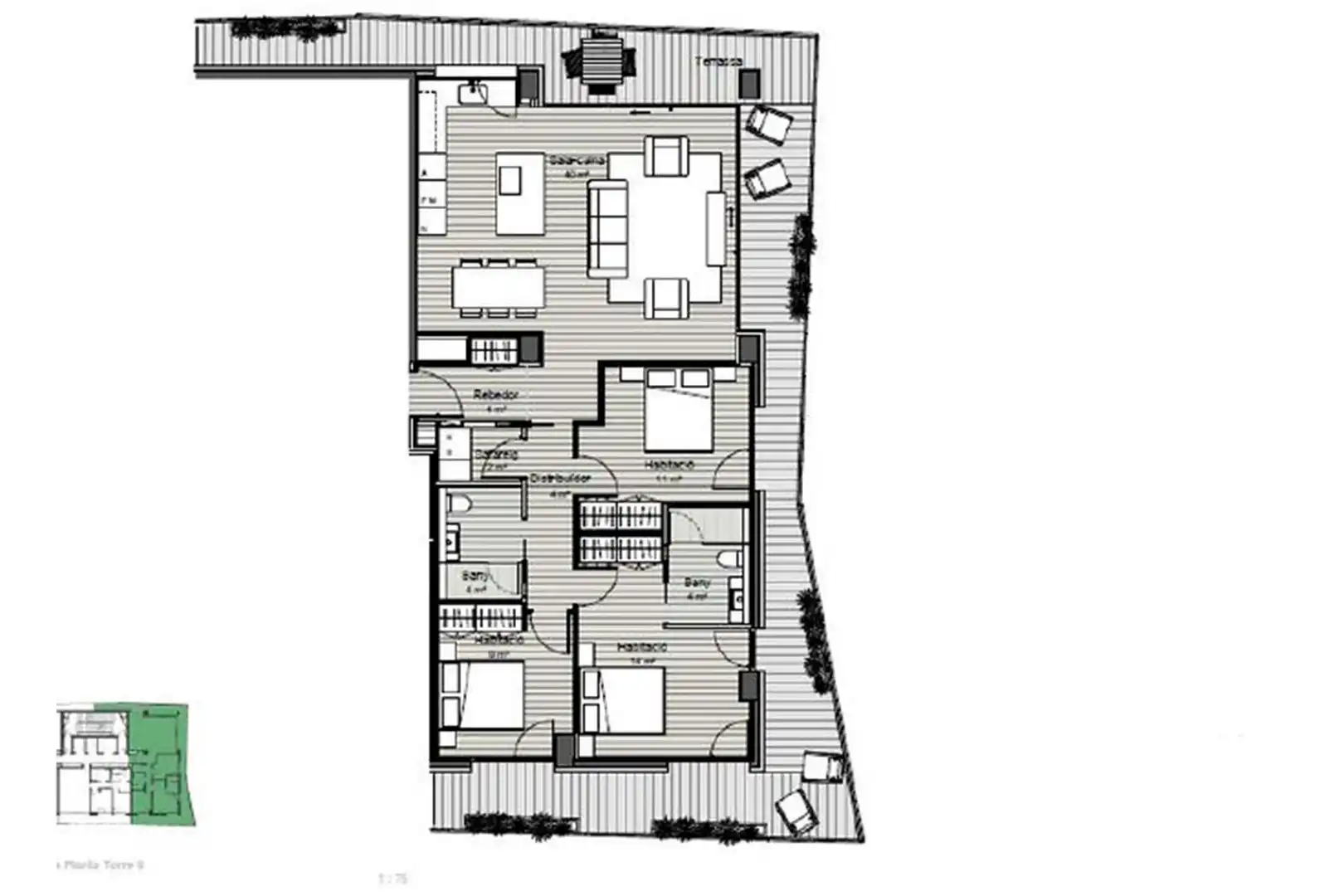 Apartament amb ascensor de lloguer a Avinguda de les Nacions Unides, imagen 33