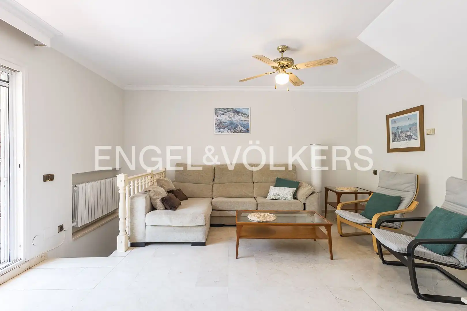 Living room of Houses for rent in Castelldefels  with Air Conditioner, Heating and Private garden