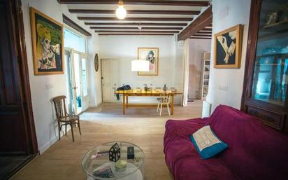 Sala d'estar de Casa o xalet en venda en Manuel amb Terrassa i Balcó