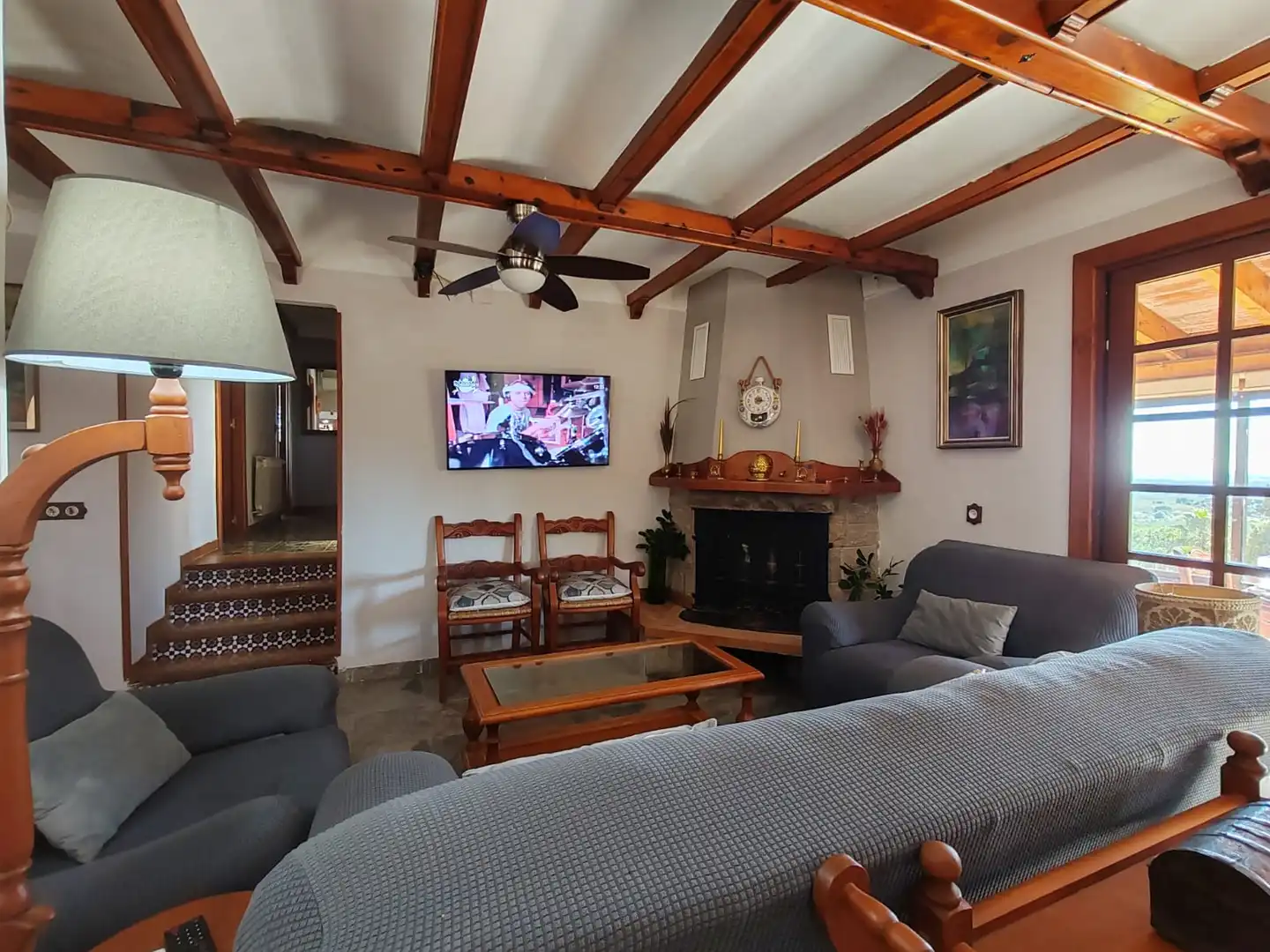 Sala de estar de Casa adosada en venta en Castellón de la Plana / Castelló de la Plana con Calefacción, Jardín privado y Terraza