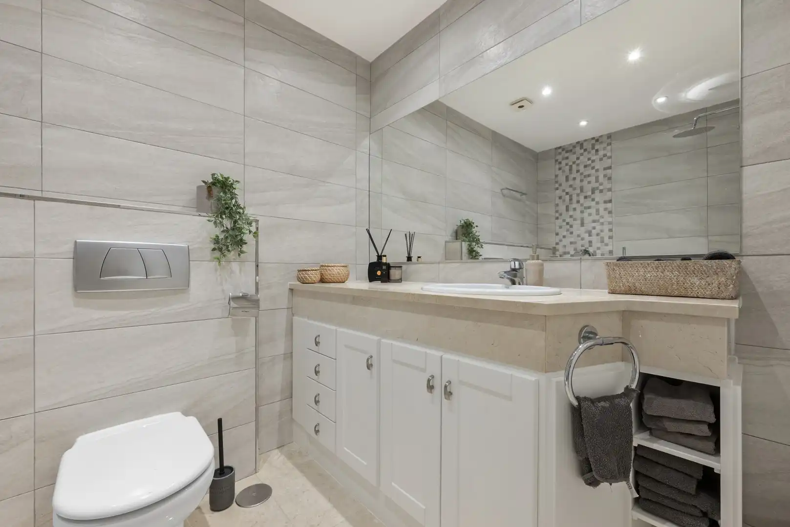Baño de Ático en venta en Mijas con Aire acondicionado, Terraza y Piscina