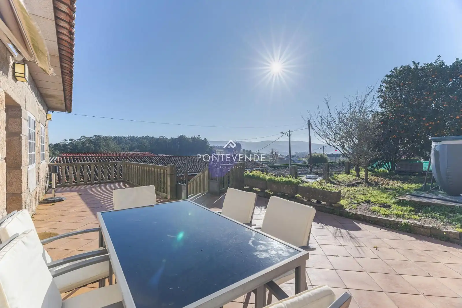 Terrace of Houses for sale in Vilanova de Arousa  with Heating, Terrace and Swimming Pool