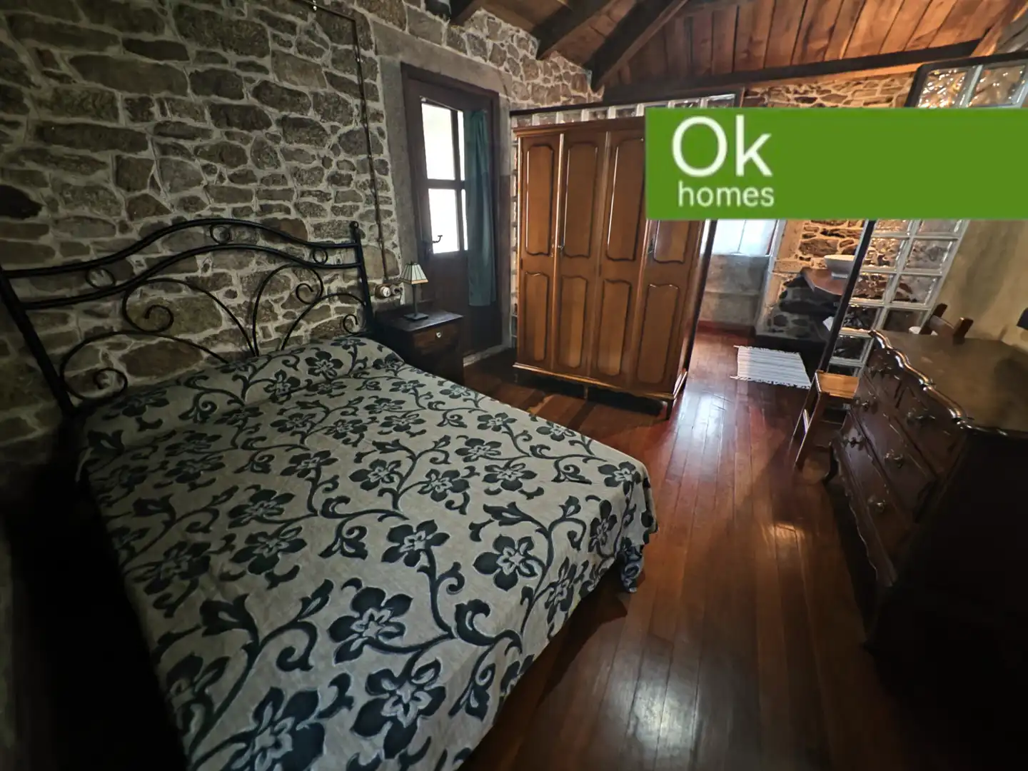 Schlafzimmer von Country house zum Verkauf in Guitiriz mit Heizung, Parkett und Abstellraum