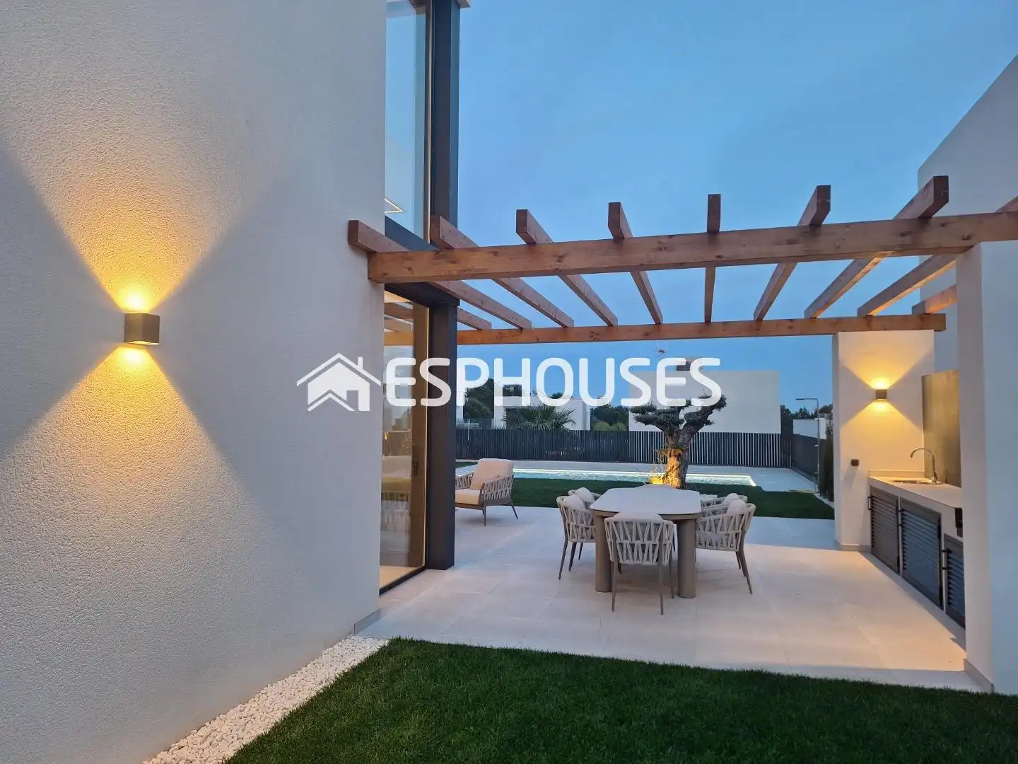 Terraza de Casa o chalet en venta en Finestrat con Aire acondicionado, Terraza y Piscina