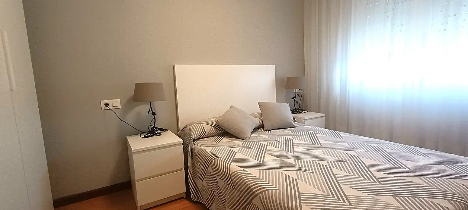 Bedroom of Flat for rent in Burlada / Burlata  with Heating, Parquet flooring and Terrace