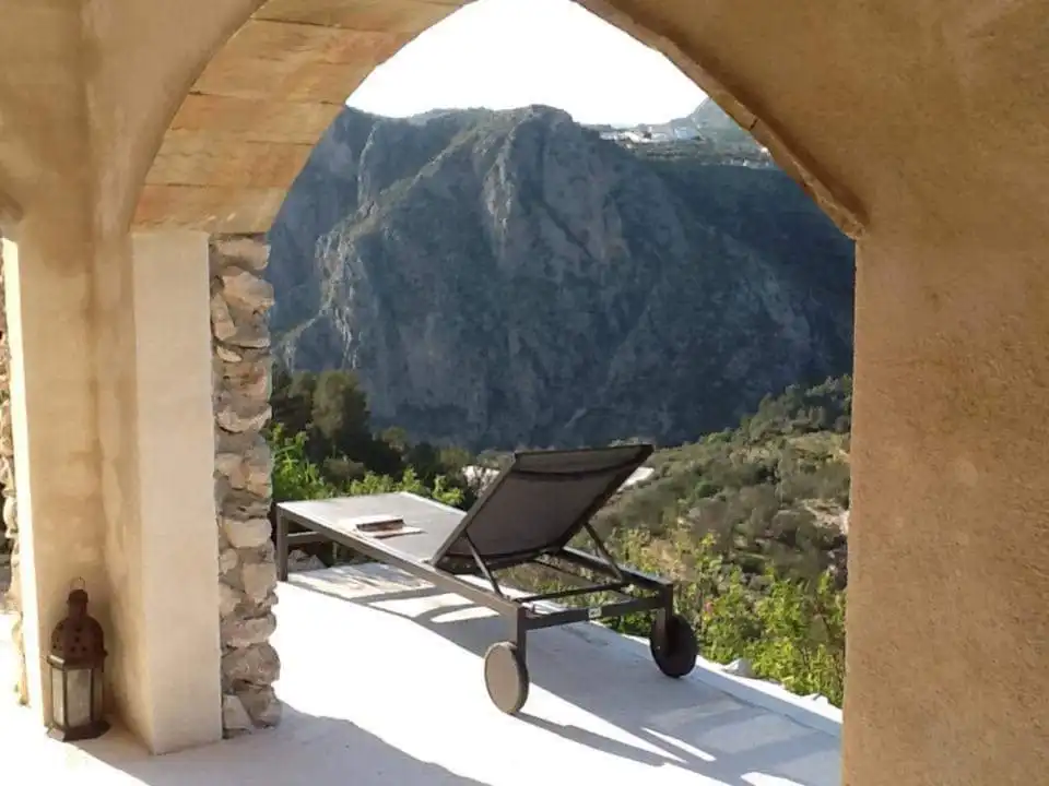 Terrace of Country homes for sale in Tàrbena