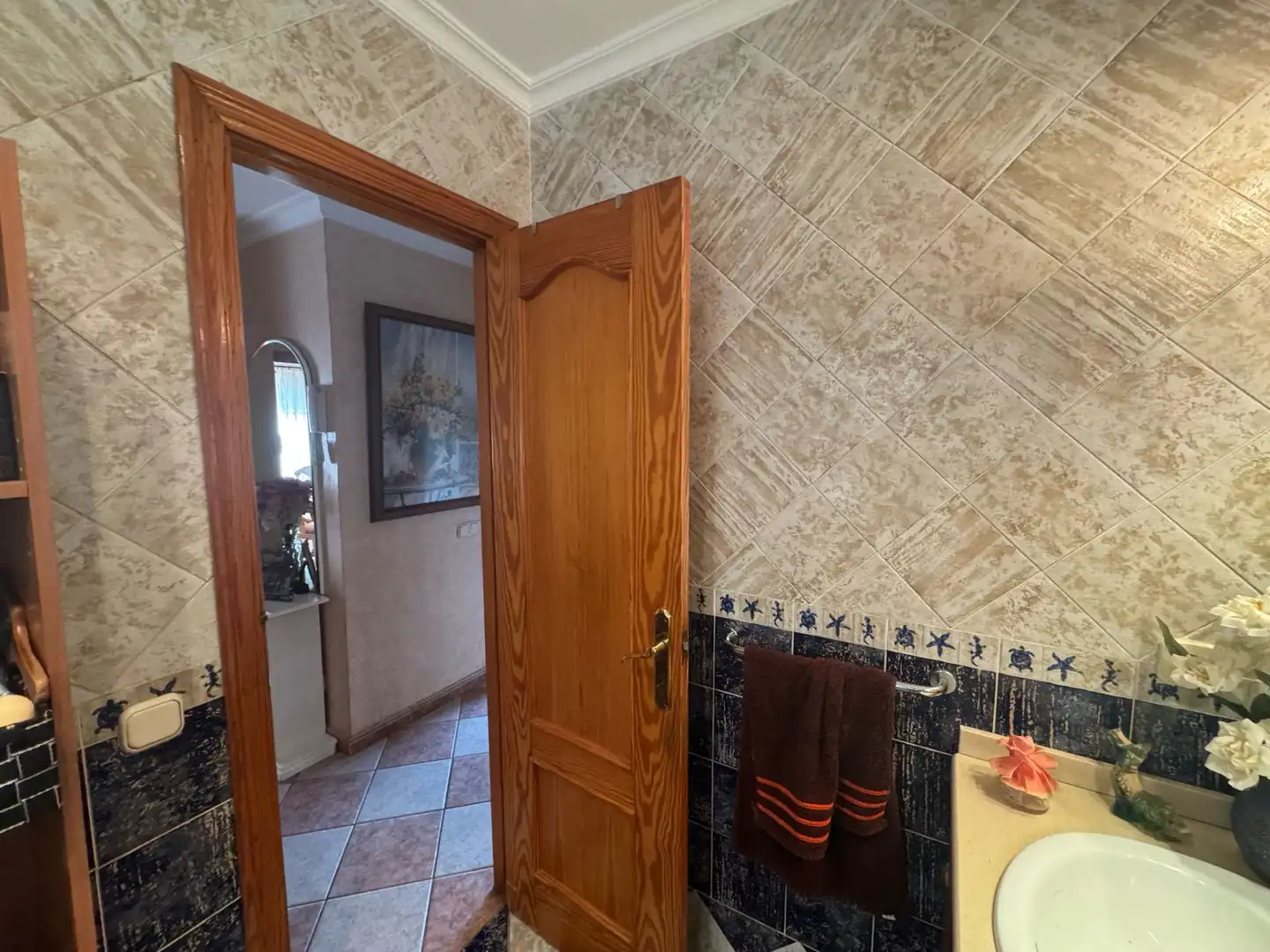 Bany de Casa adosada en venda en Manilva amb Aire condicionat, Terrassa i Moblat