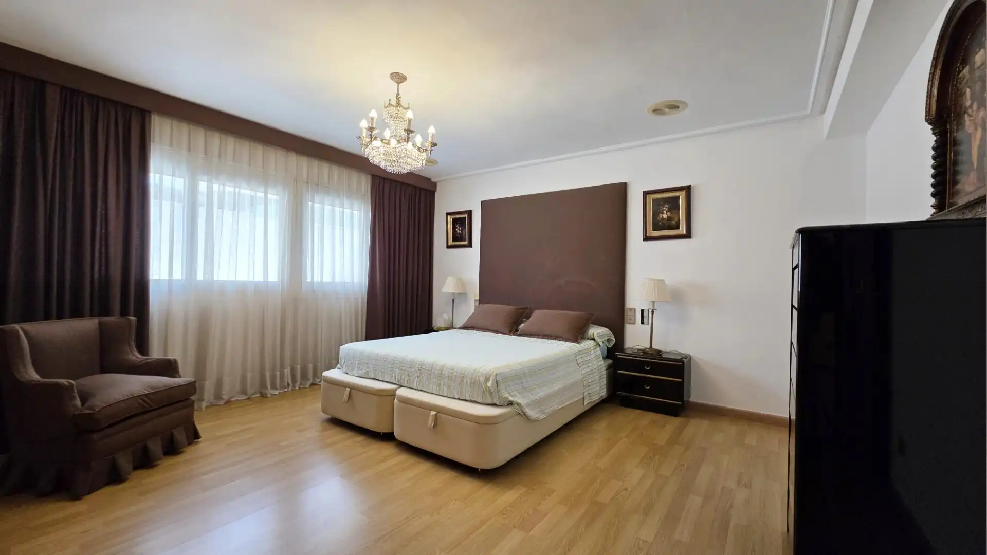 Bedroom of Houses for sale in Elche / Elx  with Air Conditioner, Private garden and Parquet flooring