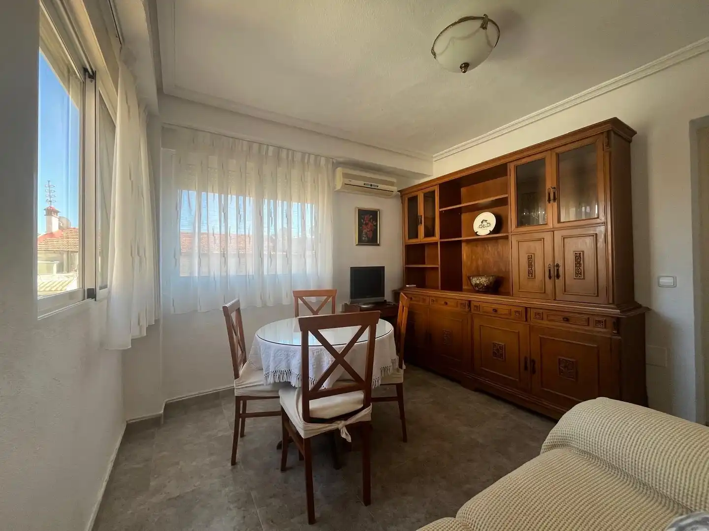Sala d'estar de Pis de lloguer en  Murcia Capital amb Aire condicionat, Traster i Moblat