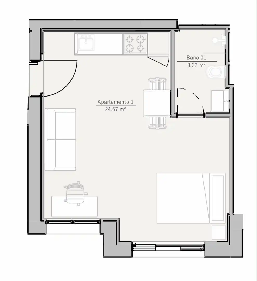 Studio avec piscine à louer à El Bosque, imagen 2