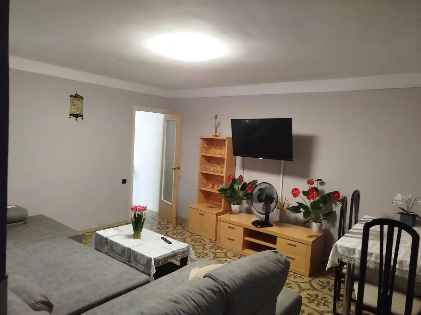 Sala de estar de Piso de alquiler en Gandia con Calefacción, Amueblado y Balcón