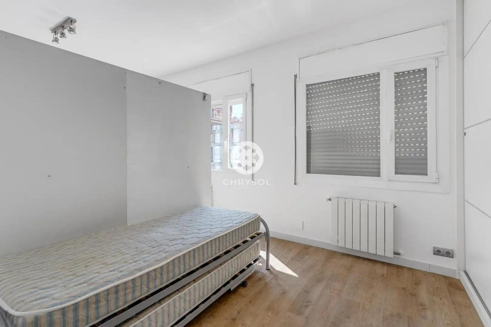 Schlafzimmer von Wohnung zum Verkauf in Barcelona mit Klimaanlage, Heizung und Parkett