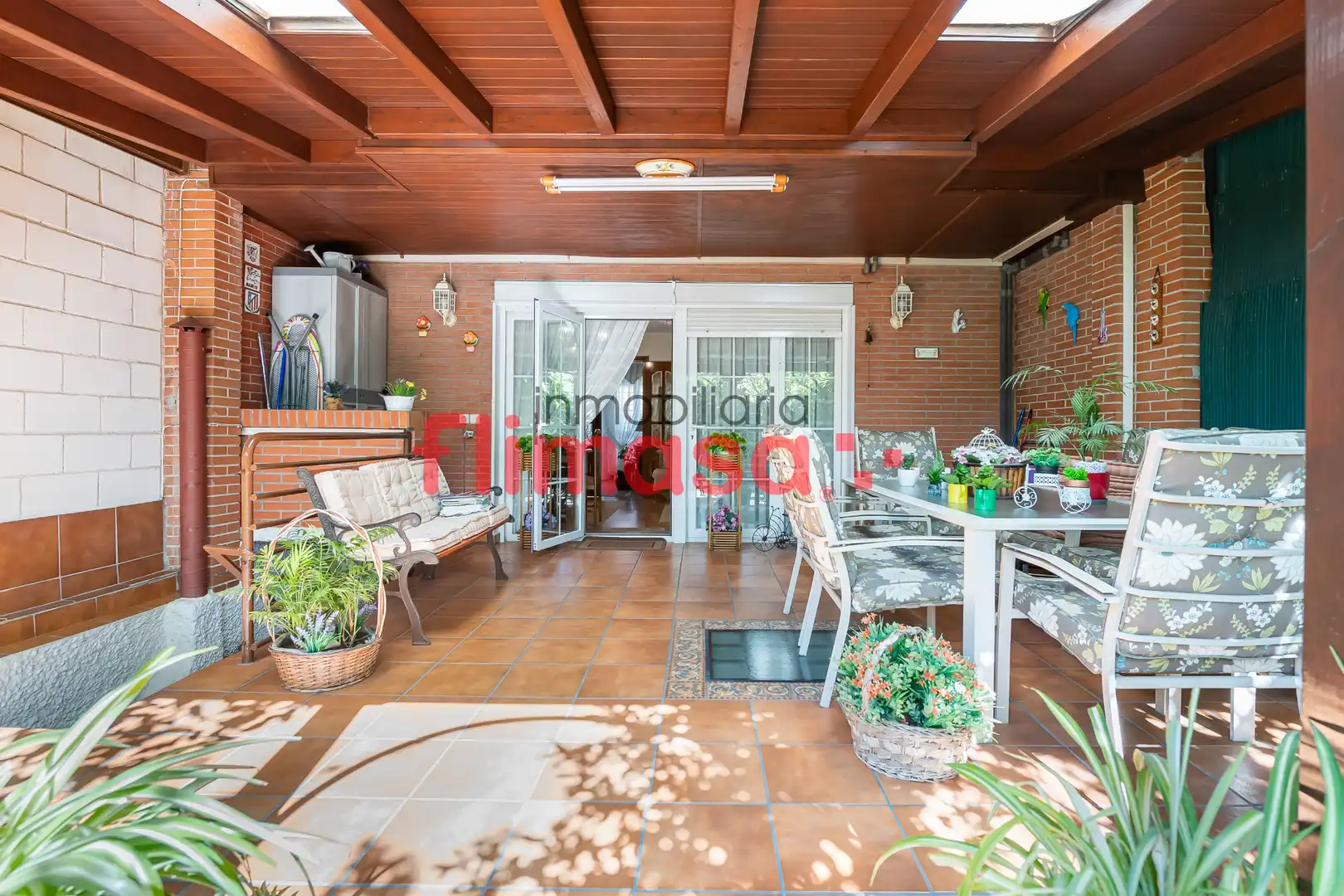 Terrassa de Casa adosada en venda en Villaviciosa de Odón amb Aire condicionat, Calefacció i Jardí privat
