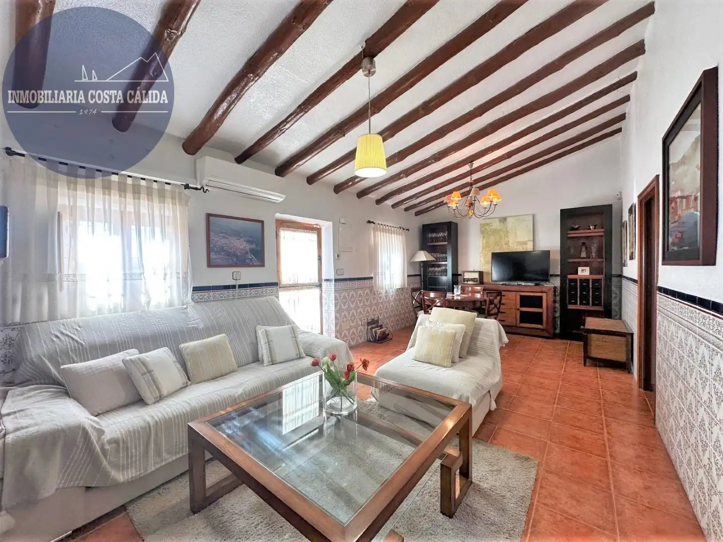 Sala de estar de Finca rústica en venta en Águilas con Aire acondicionado, Calefacción y Jardín privado