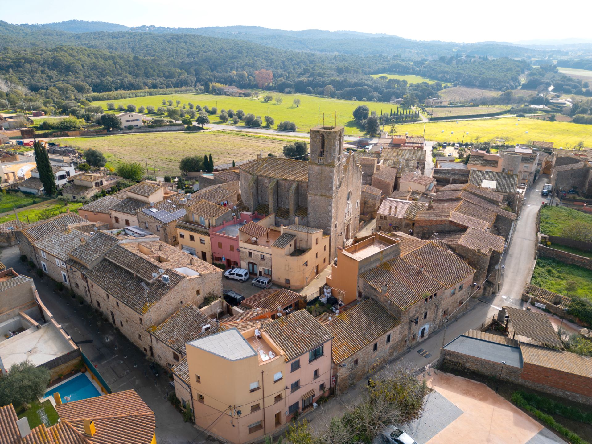 Vista exterior de Casa adosada en venda en Regencós amb Terrassa