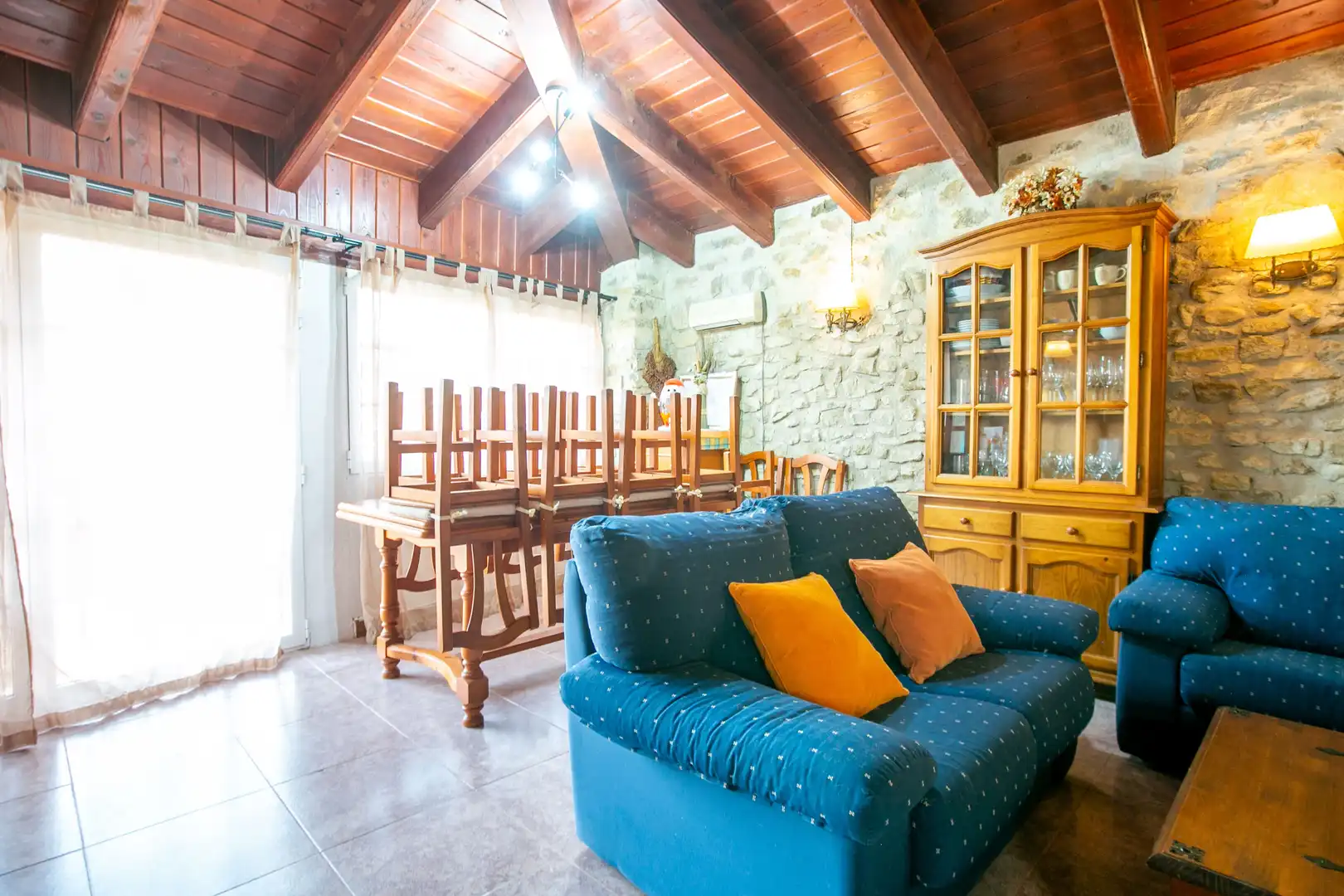 Living room of Houses for sale in Mendigorria  with Terrace, Furnished and Balcony