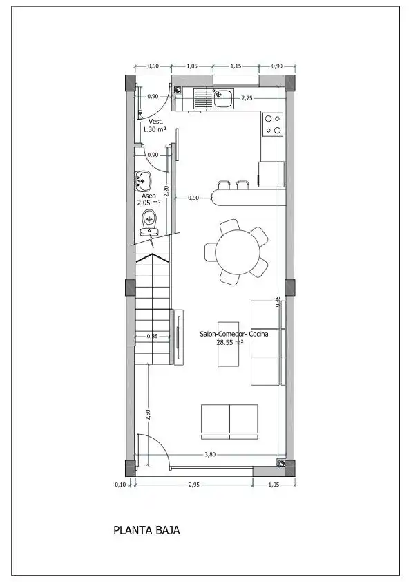Casa adosada en venta en Santa Pola con Aire acondicionado, Calefacción y Parquet