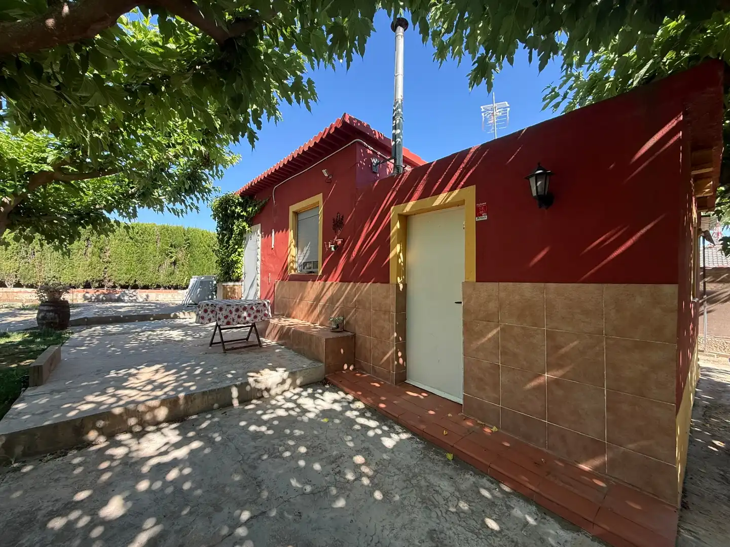 Vista exterior de Casa o chalet en venta en Caspe con Calefacción, Jardín privado y Parquet