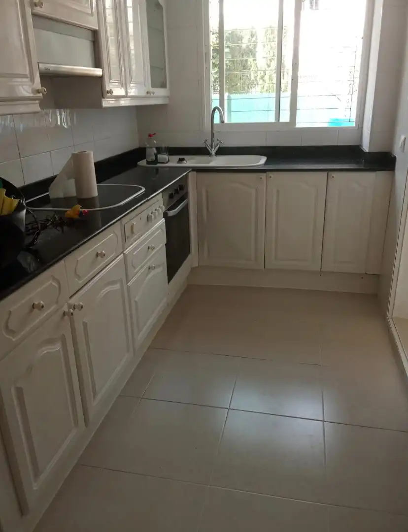 Küche von Wohnung zur Miete in Calvià mit Klimaanlage, Terrasse und Ofen