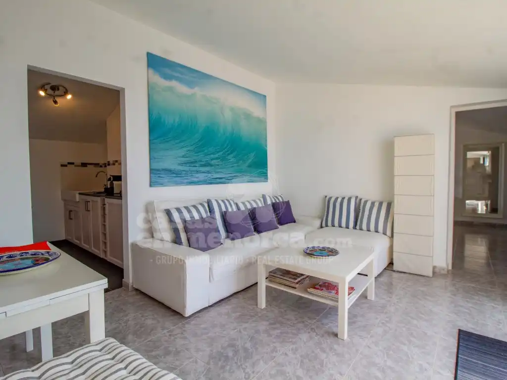 Living room of Apartments for sale in Sant Lluís  with Air Conditioner, Private garden and Terrace