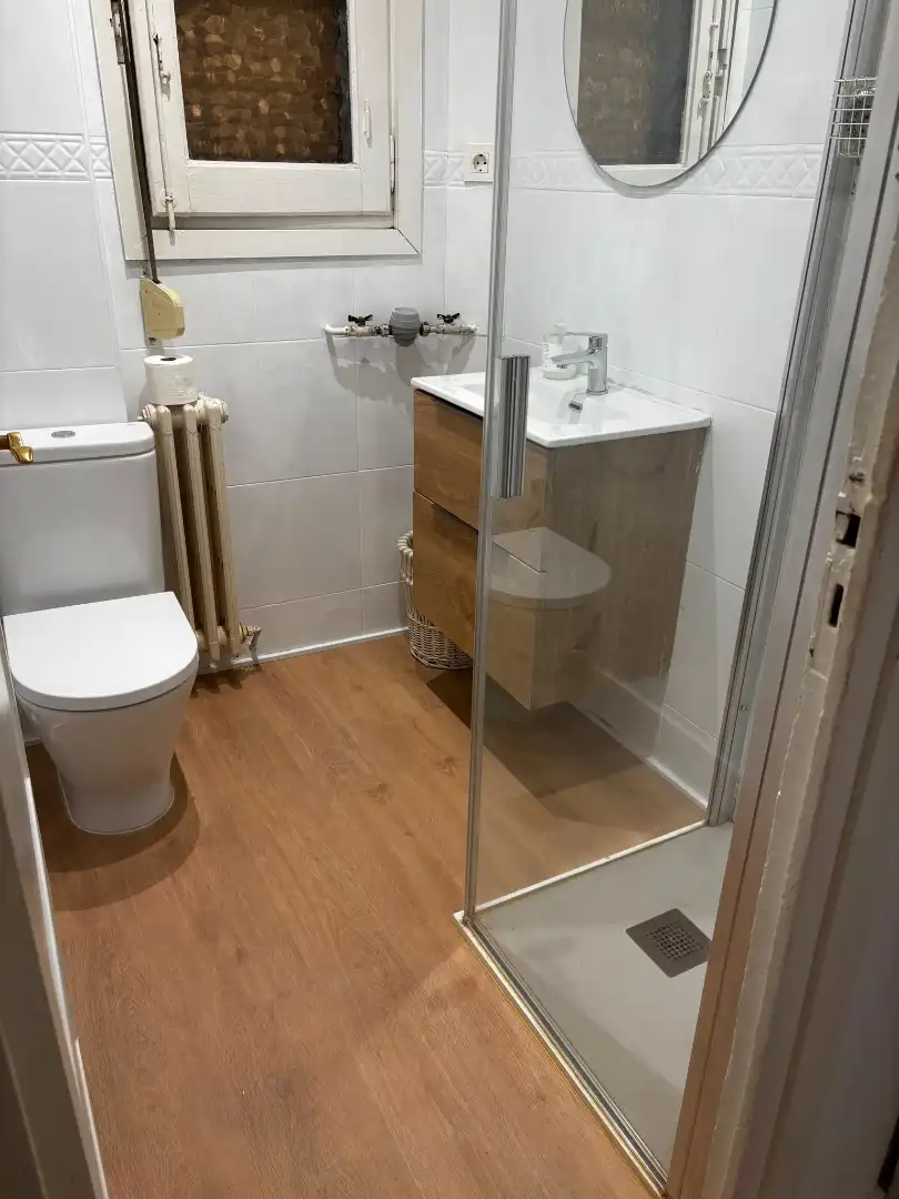 Bany de Apartament de lloguer en Zaragoza amb Calefacció, Moblat i Forn