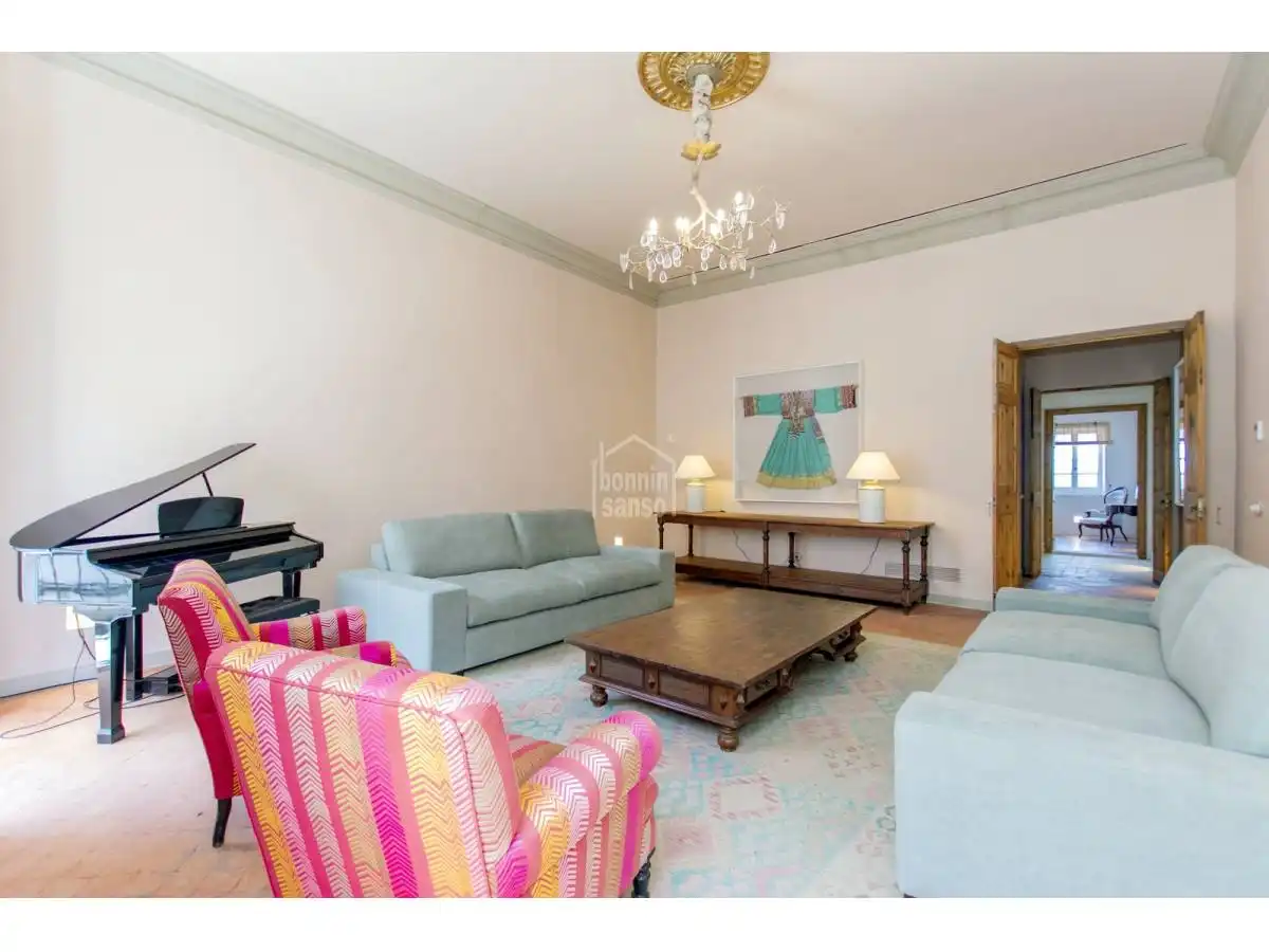Sala d'estar de Casa o xalet en venda en Maó - Mahón amb Calefacció, Terrassa i Moblat