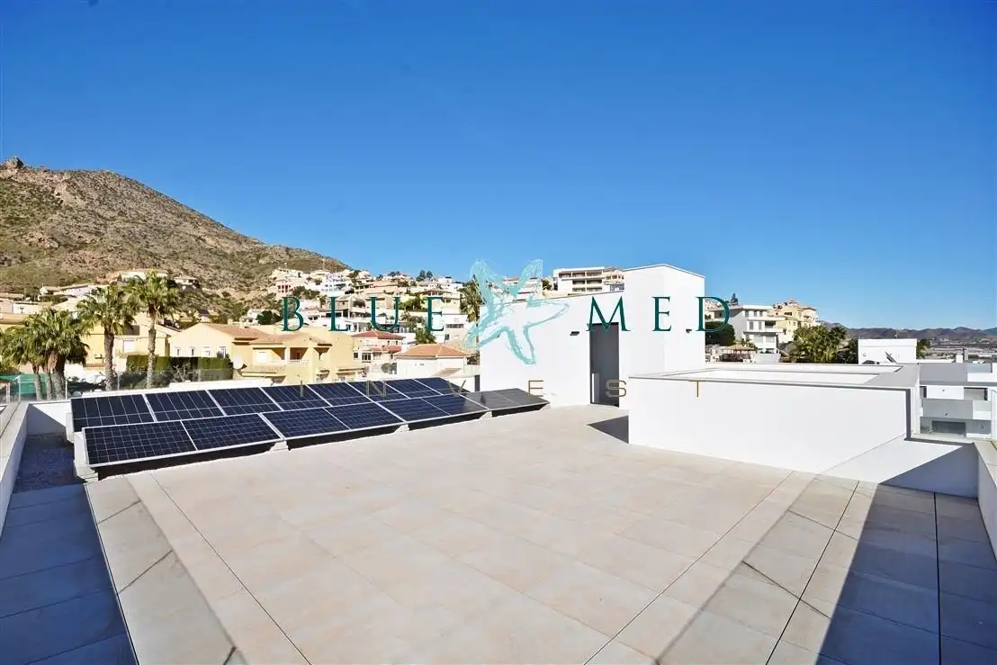 Vista exterior de Casa o chalet en venta en Mazarrón con Aire acondicionado, Calefacción y Jardín privado