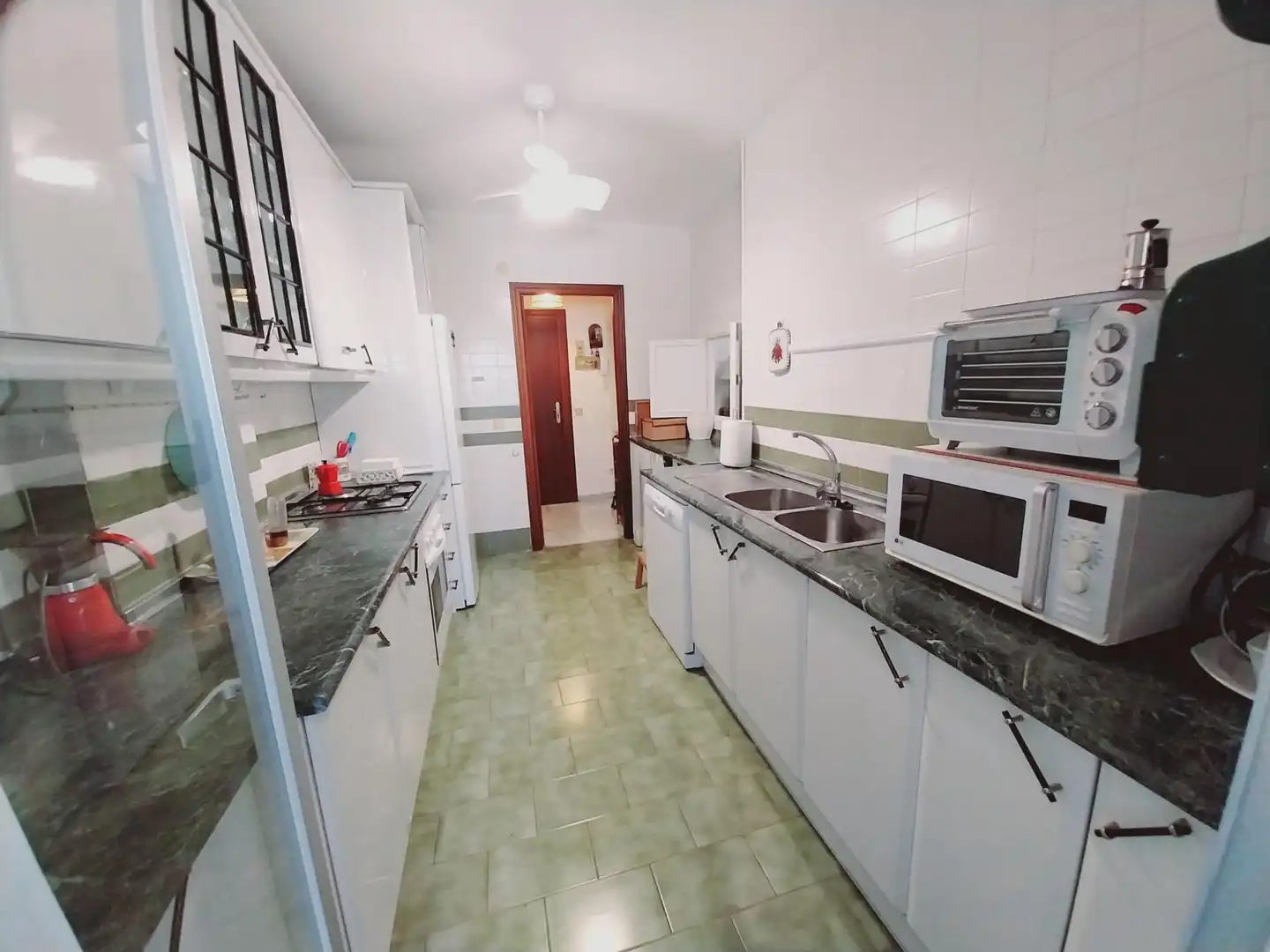 Cocina de Apartamento en venta en Mijas con Jardín privado, Terraza y Amueblado