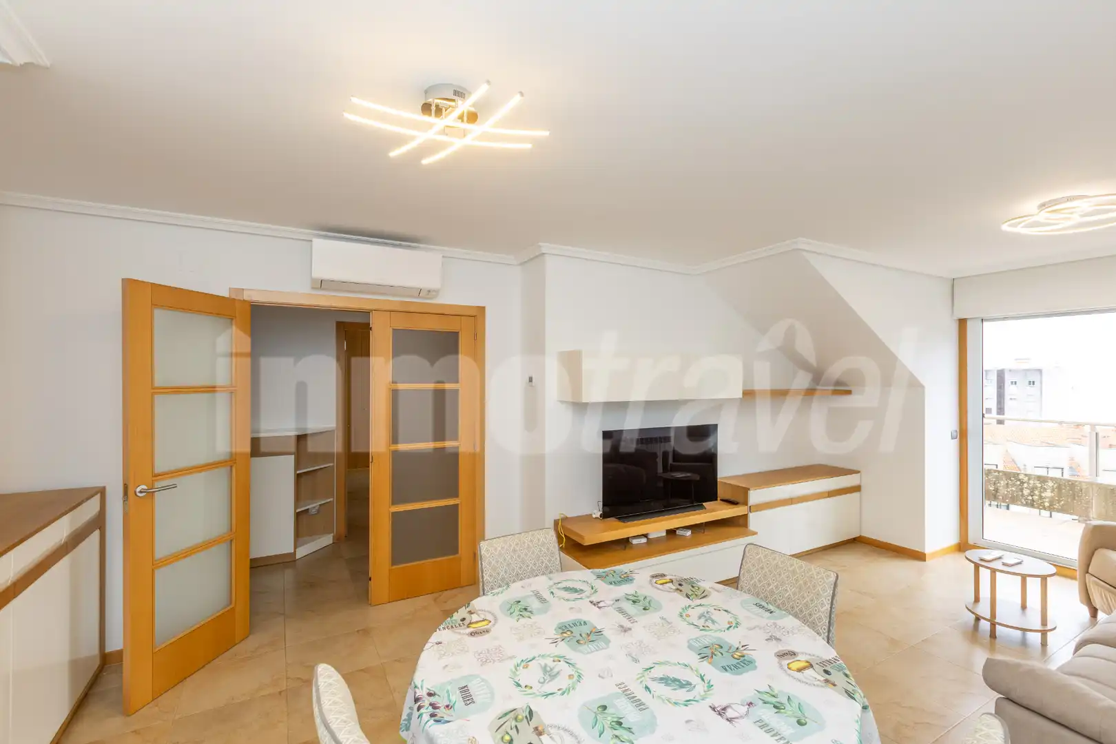 Living room of Attic for sale in Sanxenxo  with Air Conditioner, Heating and Terrace